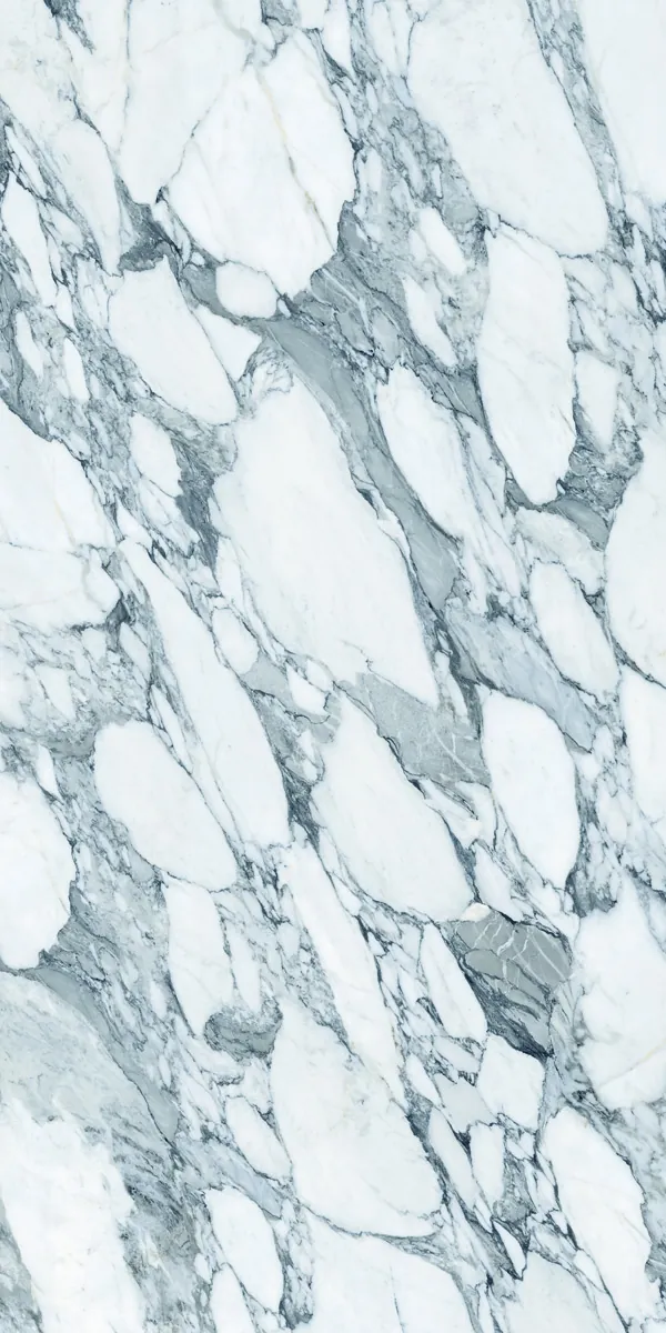 Marble slab reviewed during material selection